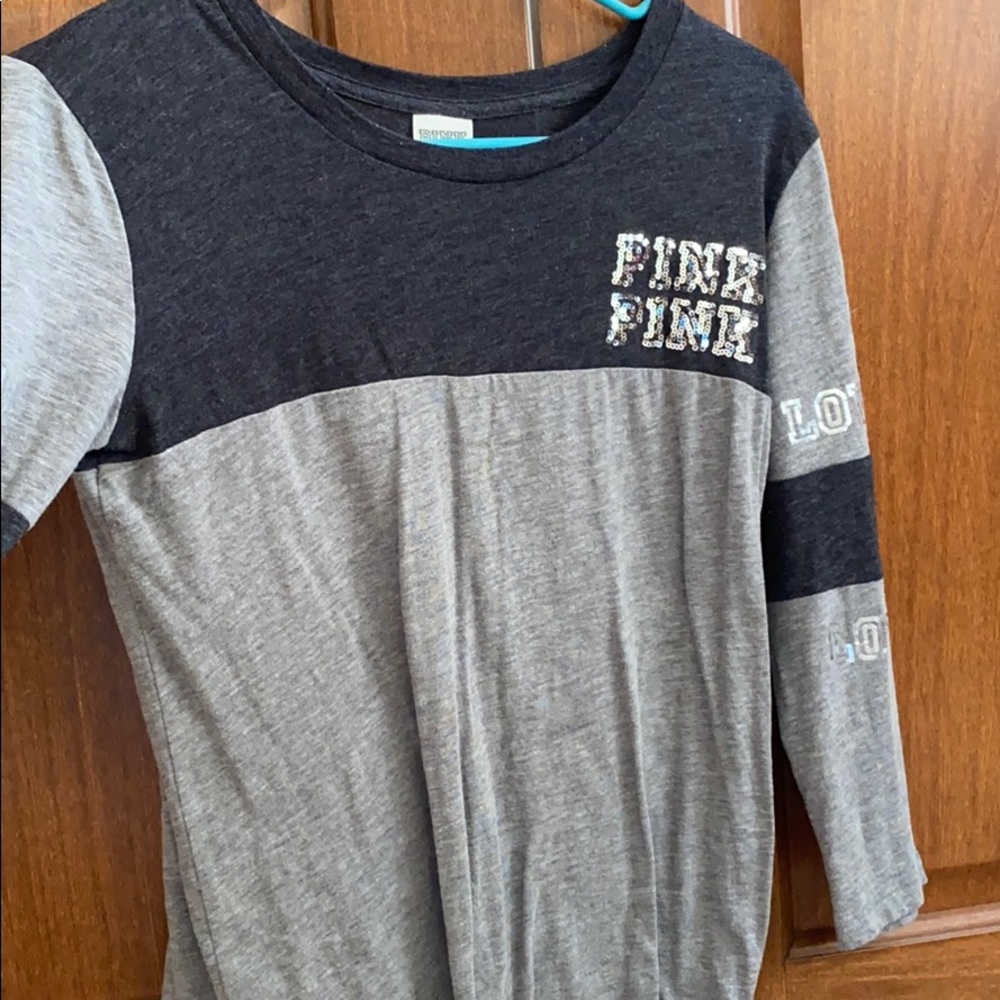 pink long sleeve tee